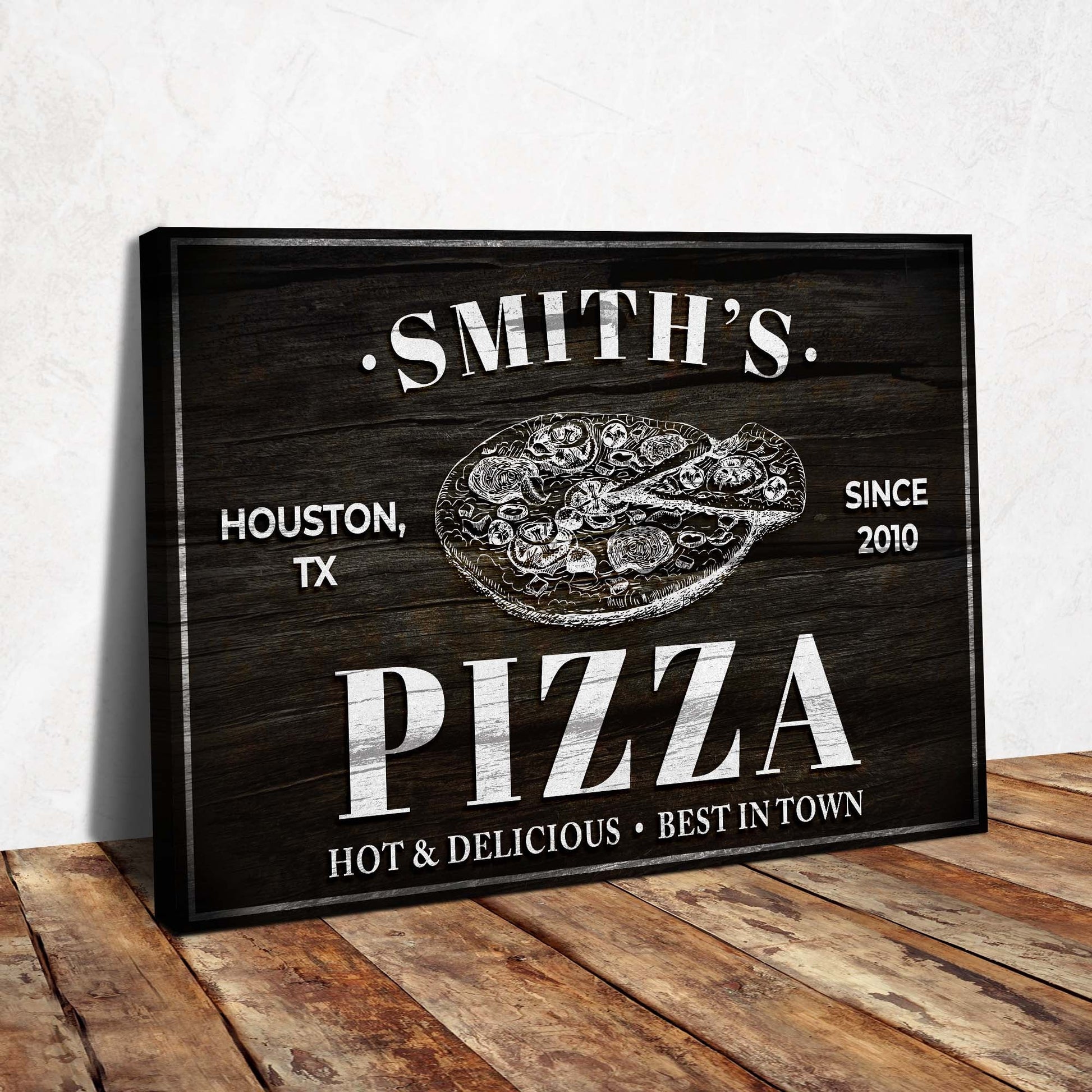 Pizza Sign - canvas