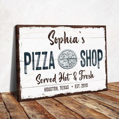 Pizza Sign IV - canvas