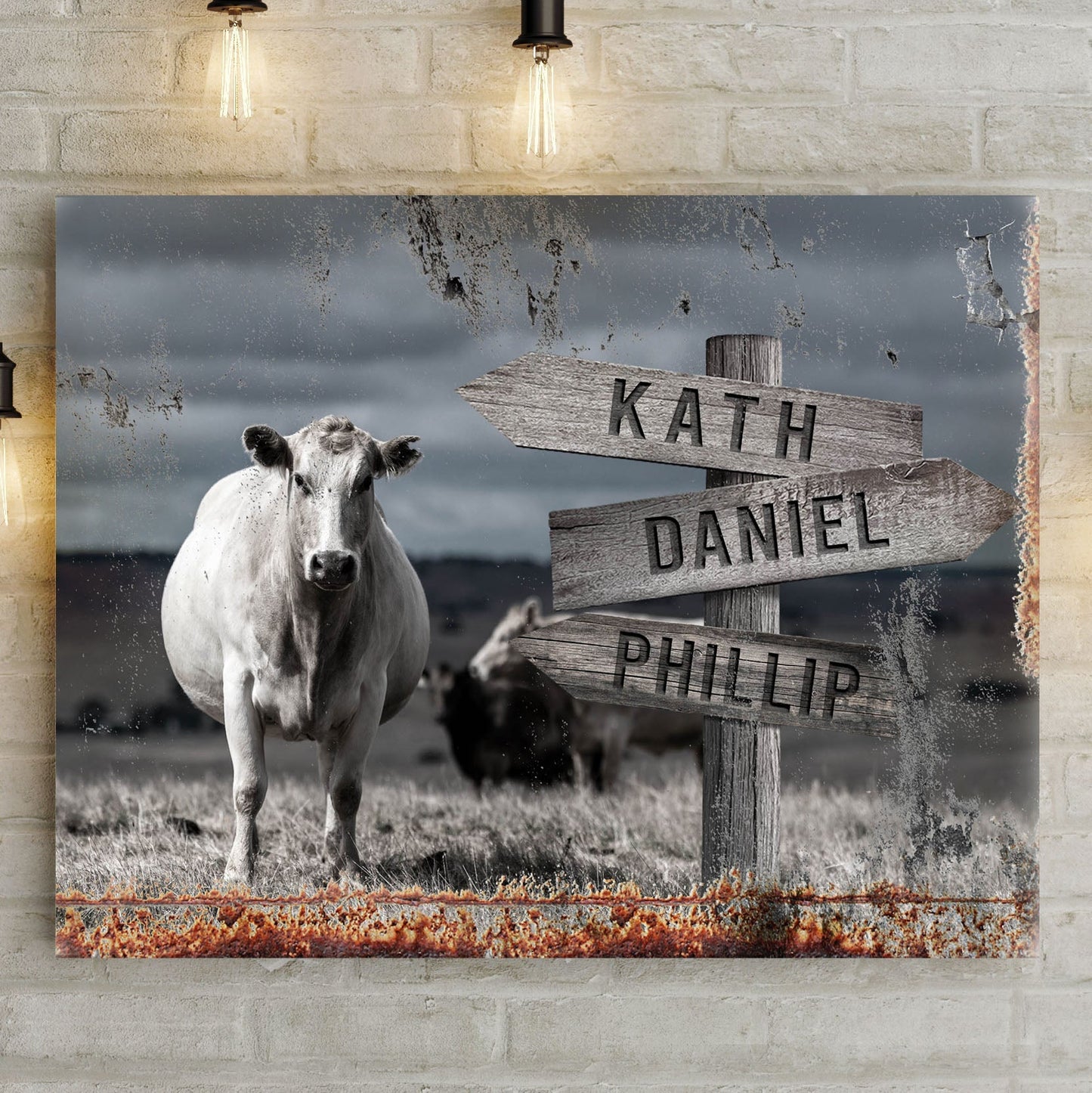 Angus Cattle Name Sign II
