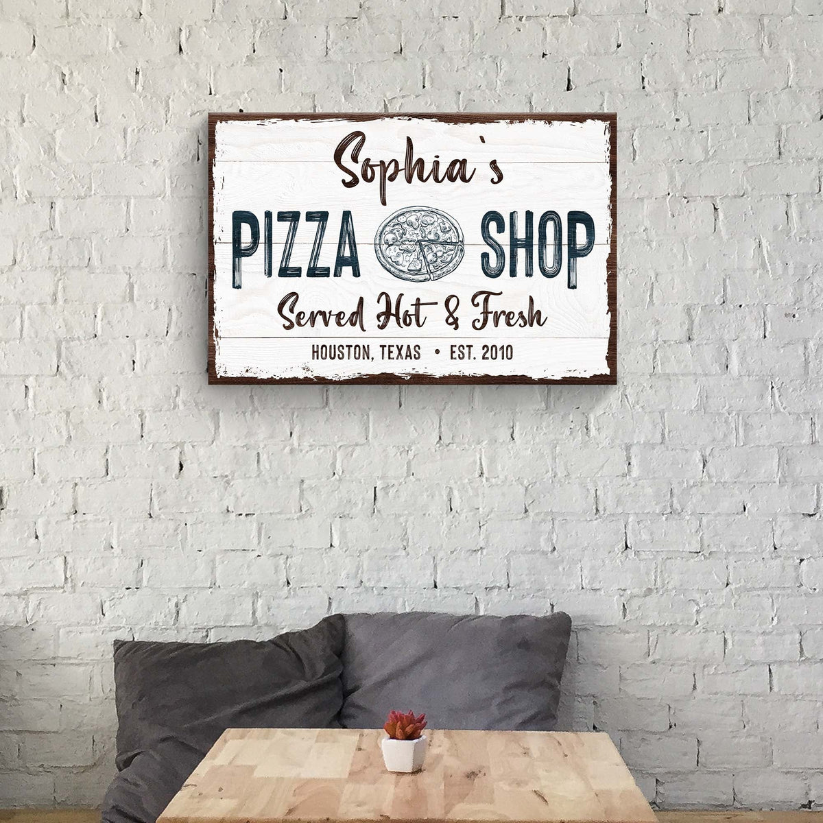 Pizza Sign IV - canvas