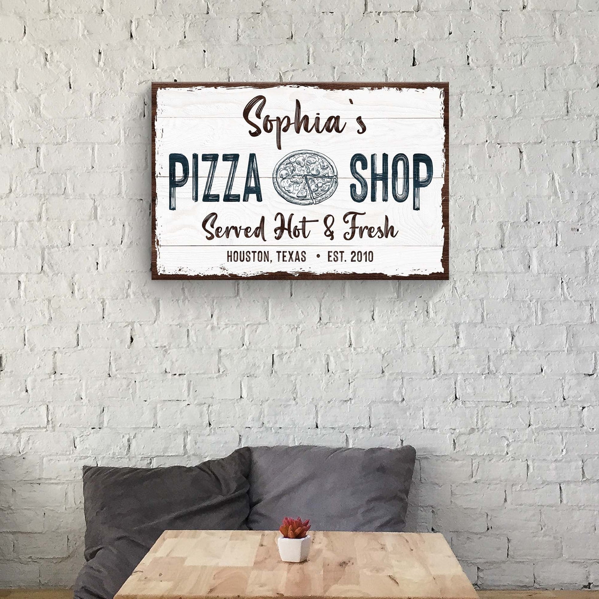 Pizza Sign IV - canvas