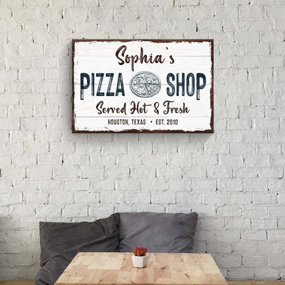 Pizza Sign IV - canvas