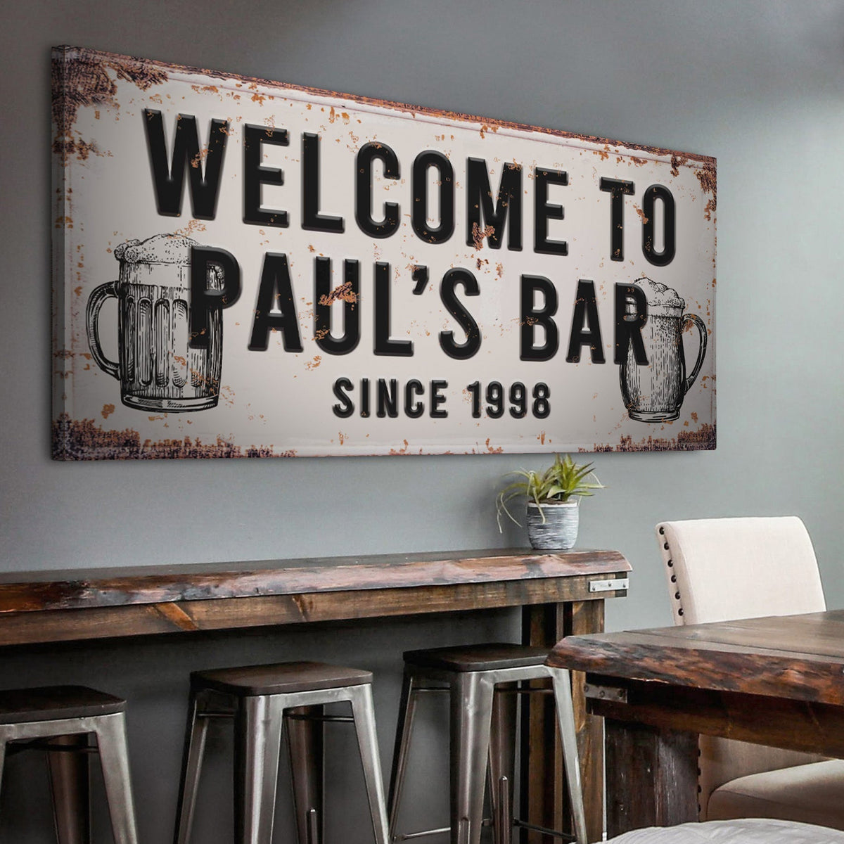 Bar Sign III - canvas