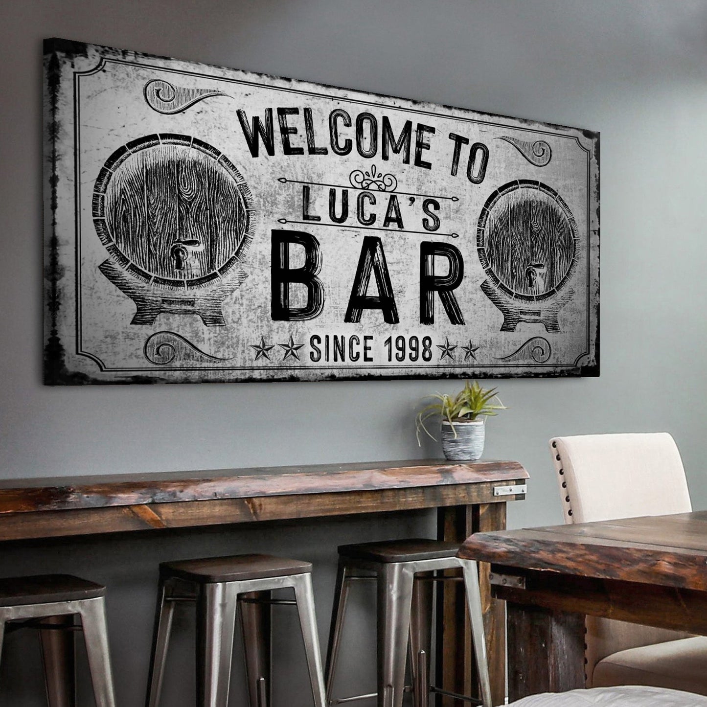 Bar Sign - canvas