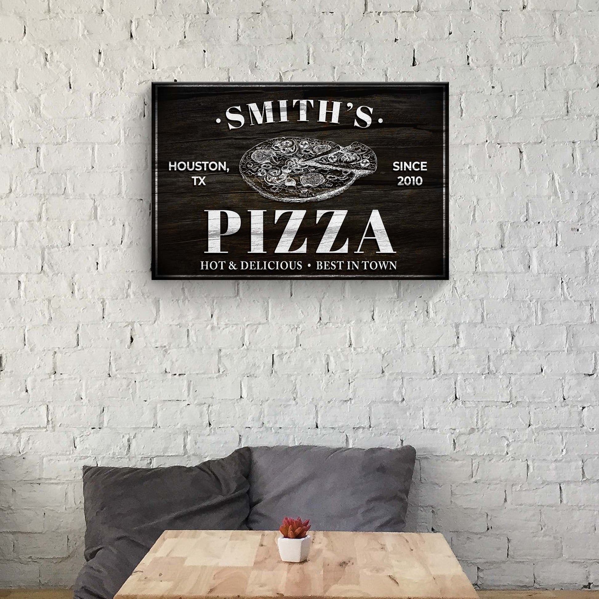 Pizza Sign - canvas