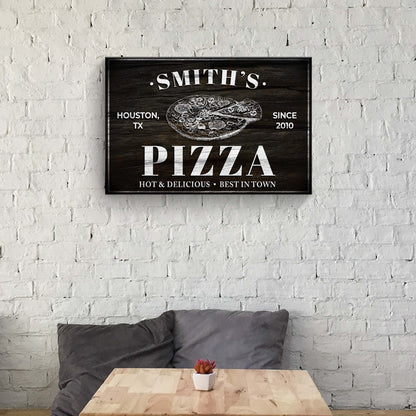 Pizza Sign - canvas
