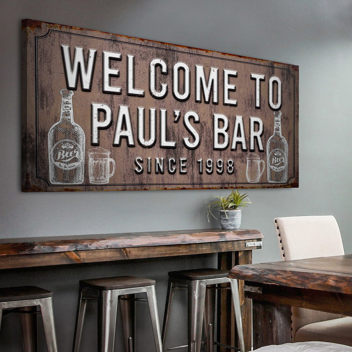 Bar Sign III - canvas