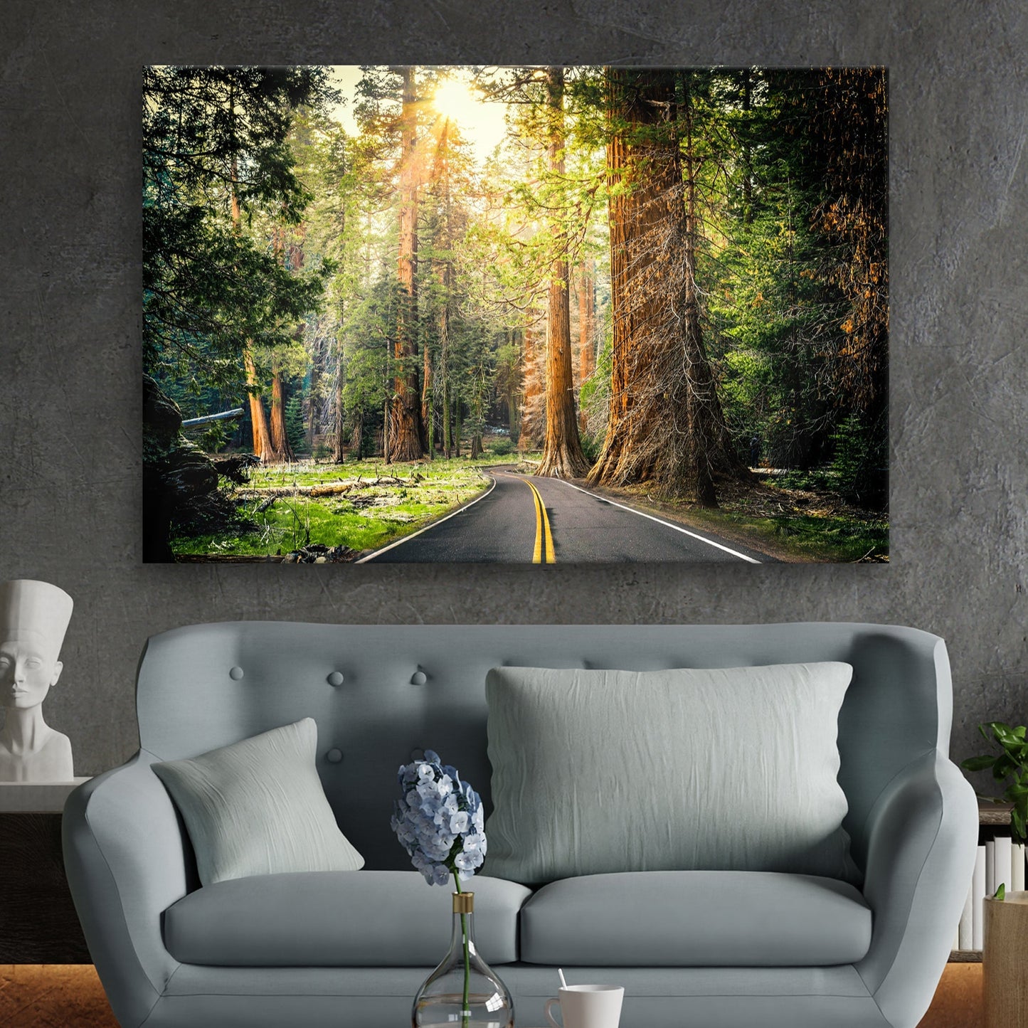 Sequoia Tree Lane Canvas Wall Art