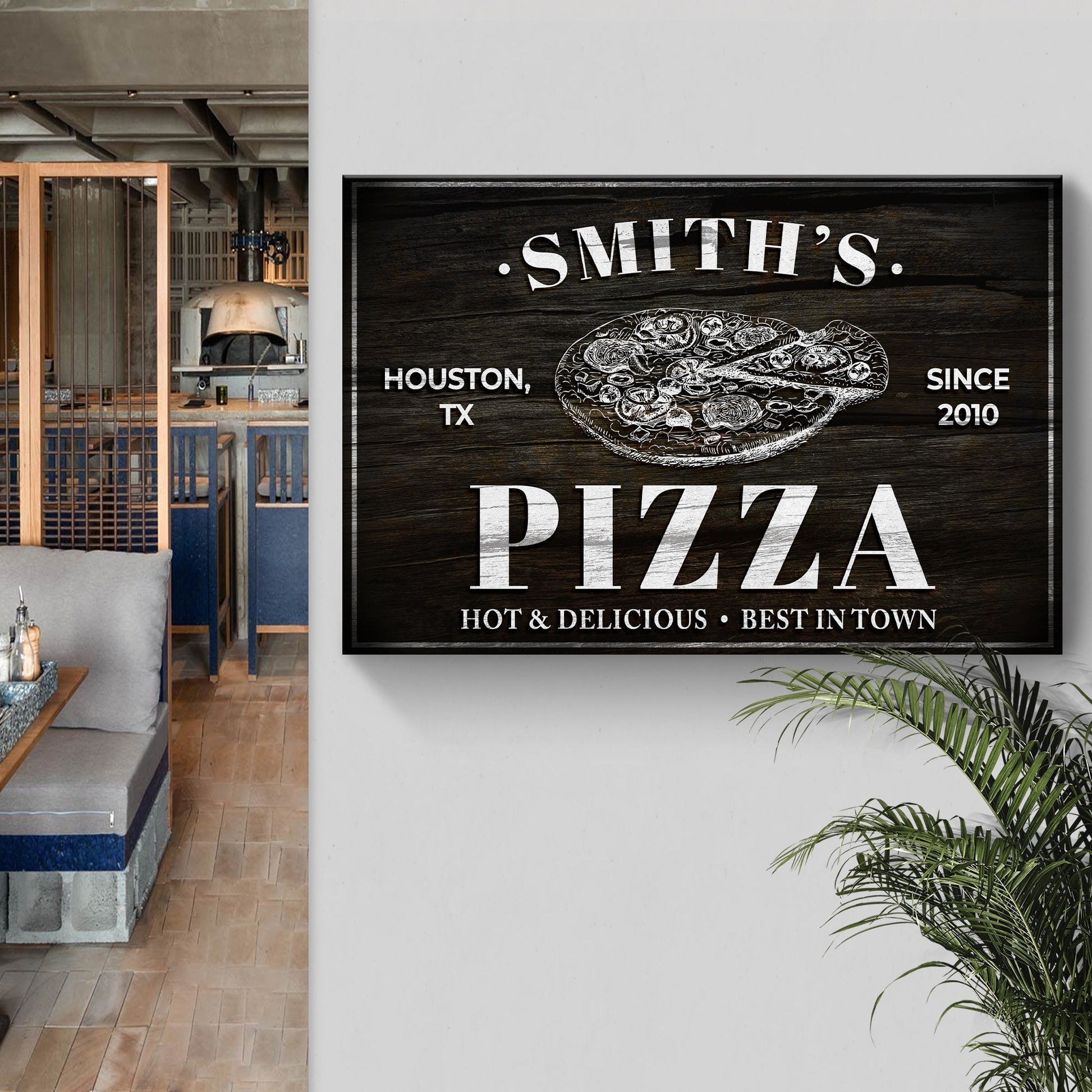 Pizza Sign - canvas