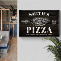 Pizza Sign - canvas