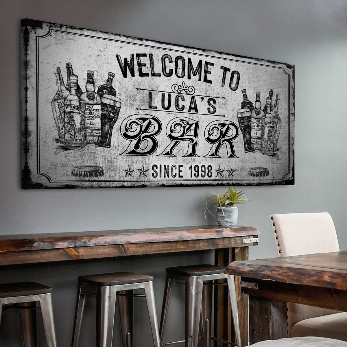 Bar Sign VI - canvas