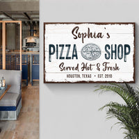 Pizza Sign IV - canvas