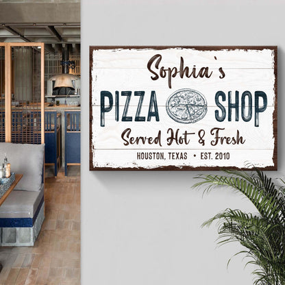 Pizza Sign IV - canvas