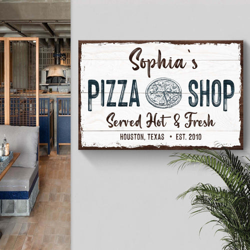 Pizza Sign IV - canvas