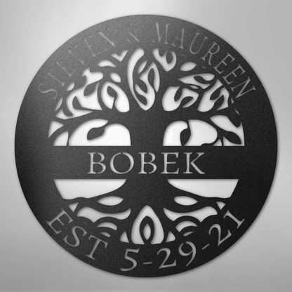 Elaborate Tree Of Life - Steel Sign