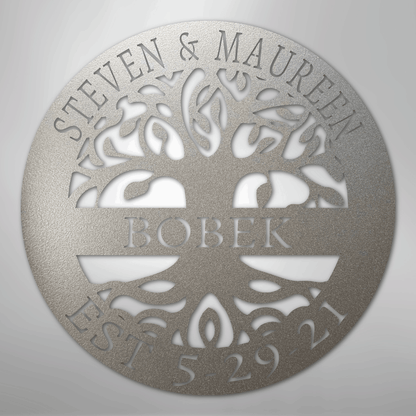 Elaborate Tree Of Life - Steel Sign