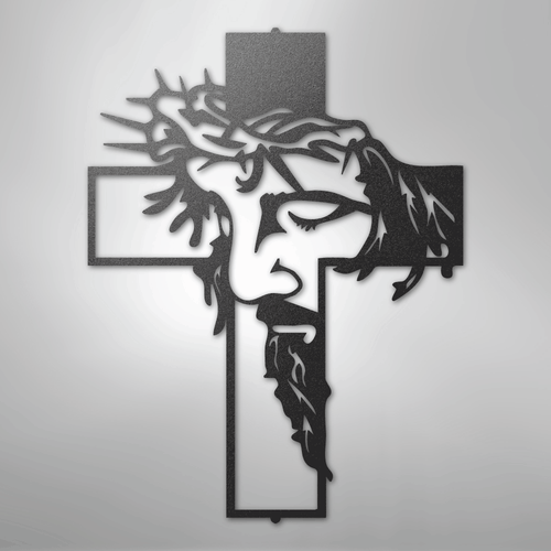 Christ Cross - Steel Sign