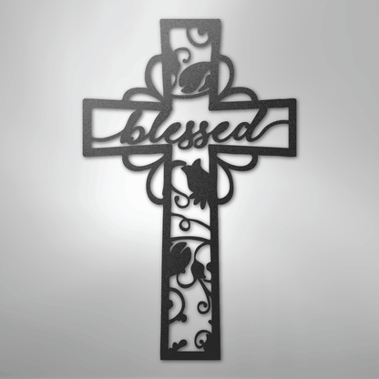 Blessed Cross - Steel Sign