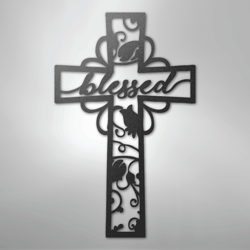 Blessed Cross - Steel Sign