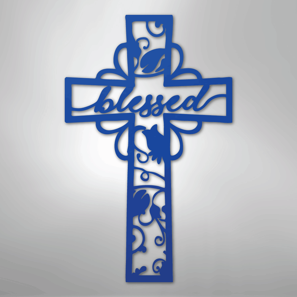 Blessed Cross - Steel Sign