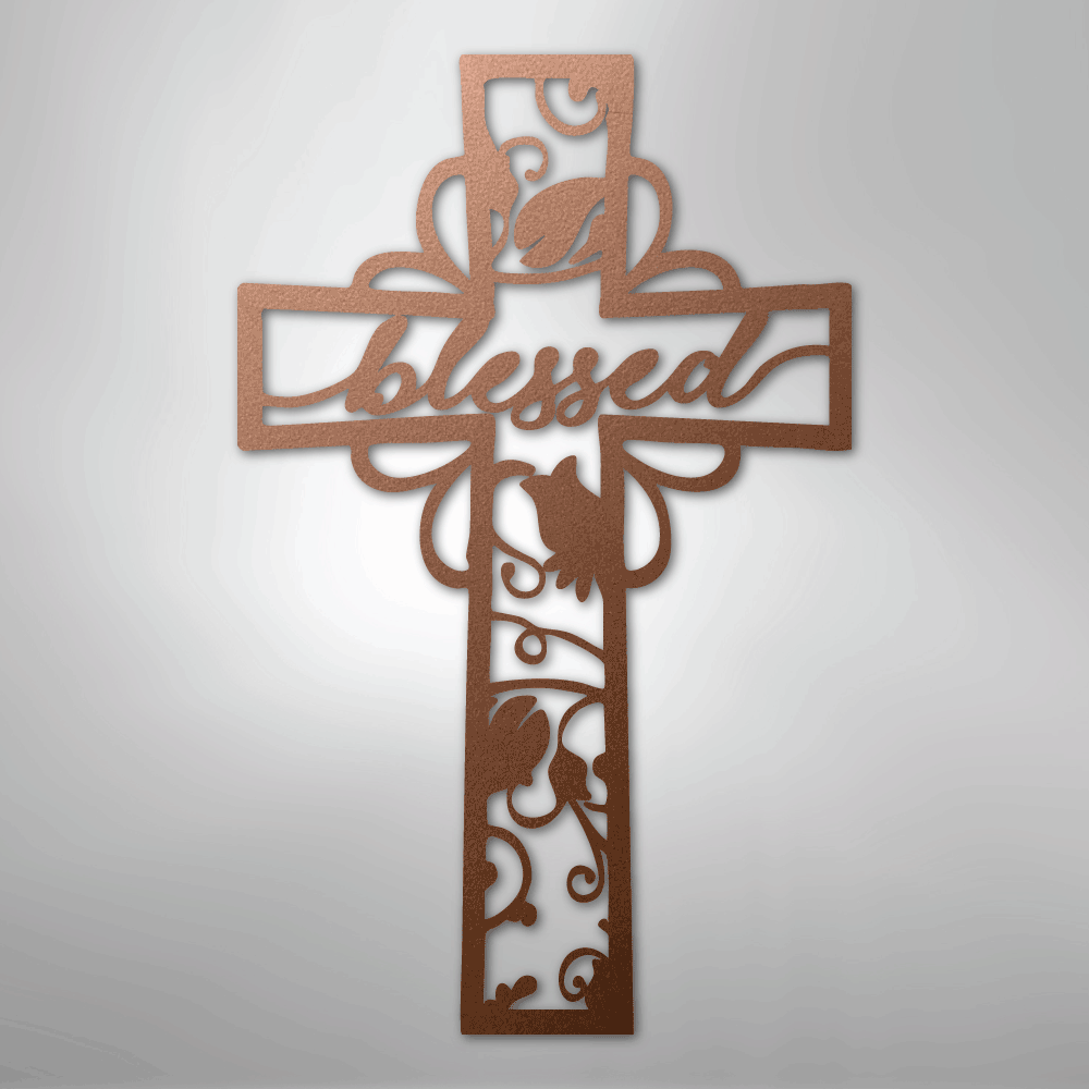 Blessed Cross - Steel Sign