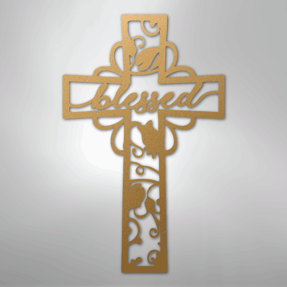 Blessed Cross - Steel Sign