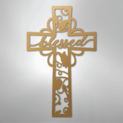Blessed Cross - Steel Sign