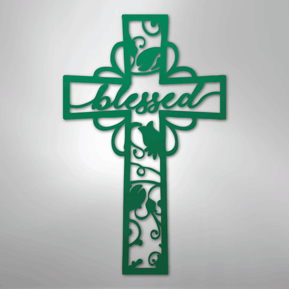 Blessed Cross - Steel Sign