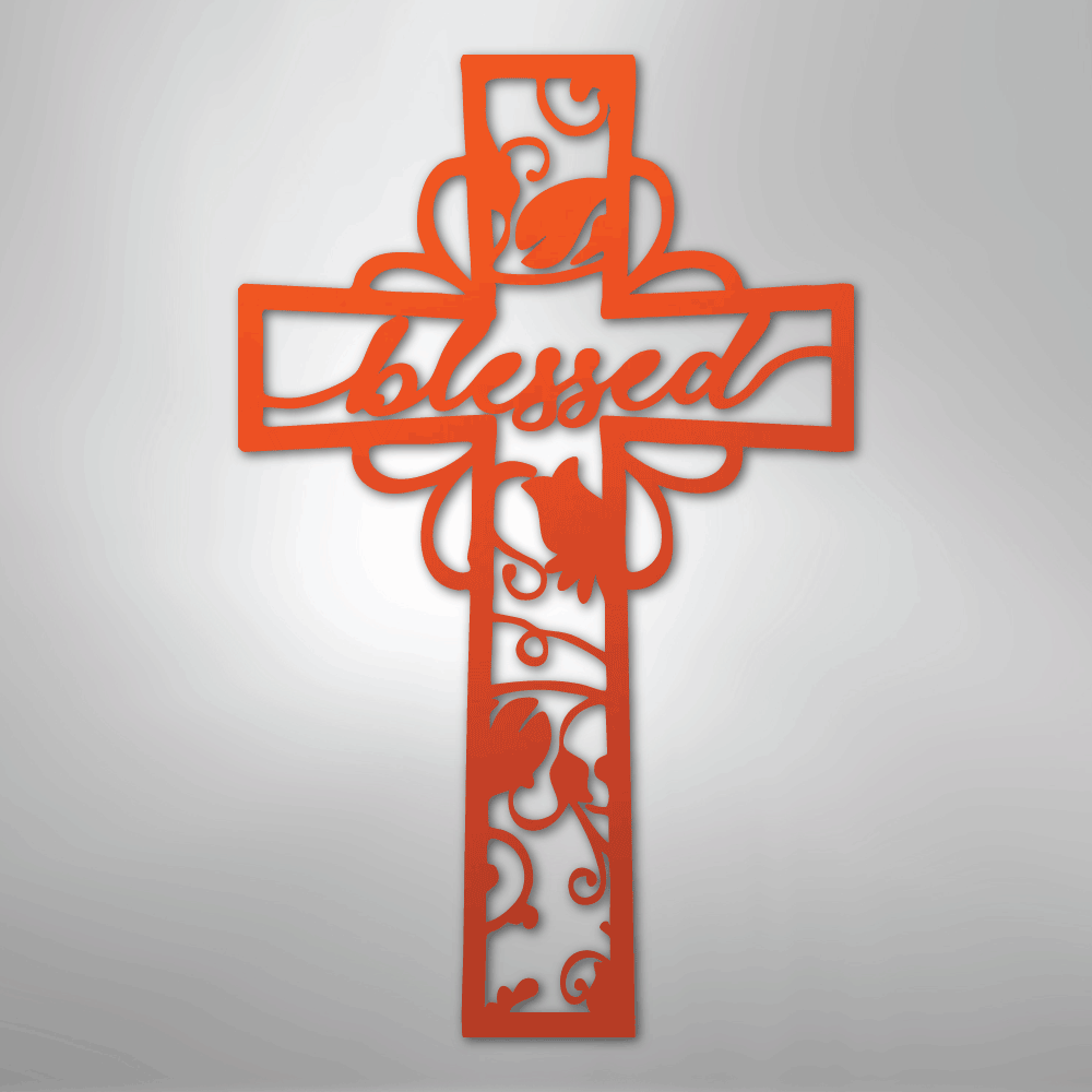 Blessed Cross - Steel Sign
