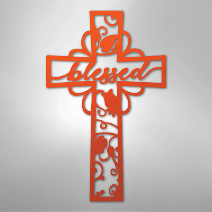 Blessed Cross - Steel Sign