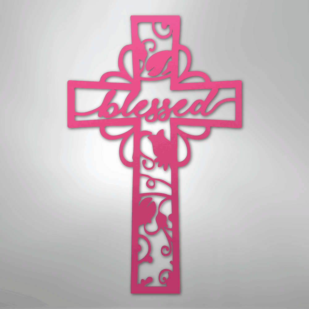 Blessed Cross - Steel Sign
