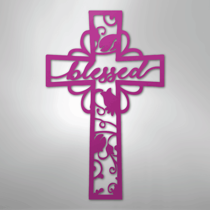Blessed Cross - Steel Sign