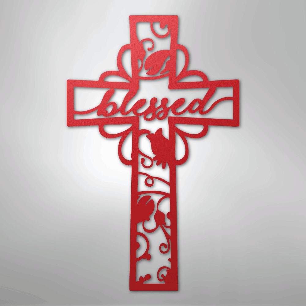 Blessed Cross - Steel Sign