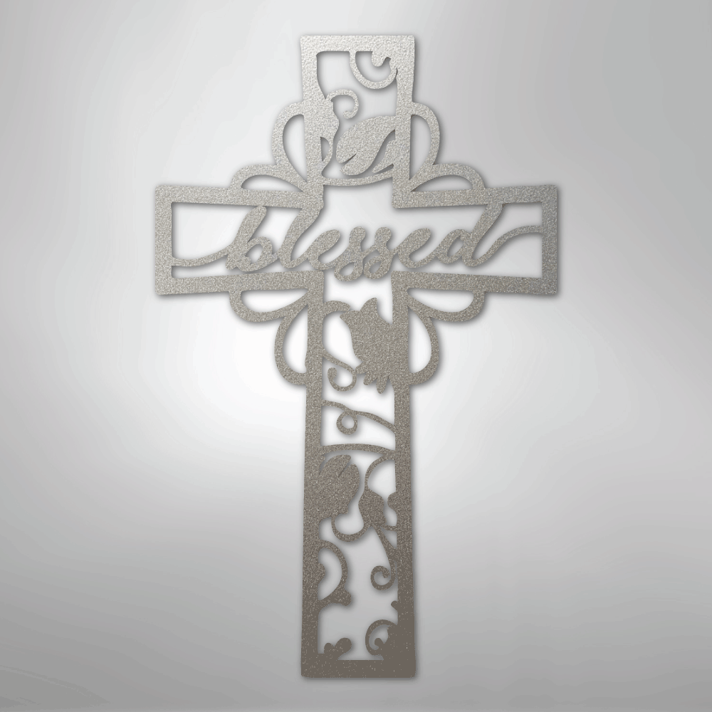 Blessed Cross - Steel Sign