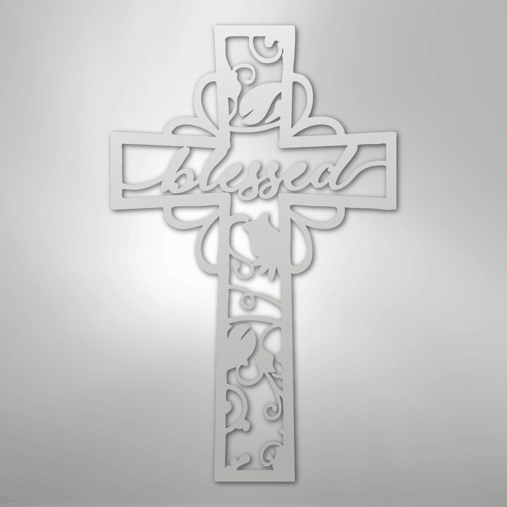 Blessed Cross - Steel Sign