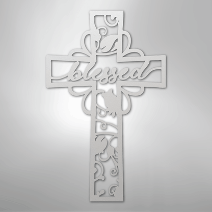 Blessed Cross - Steel Sign