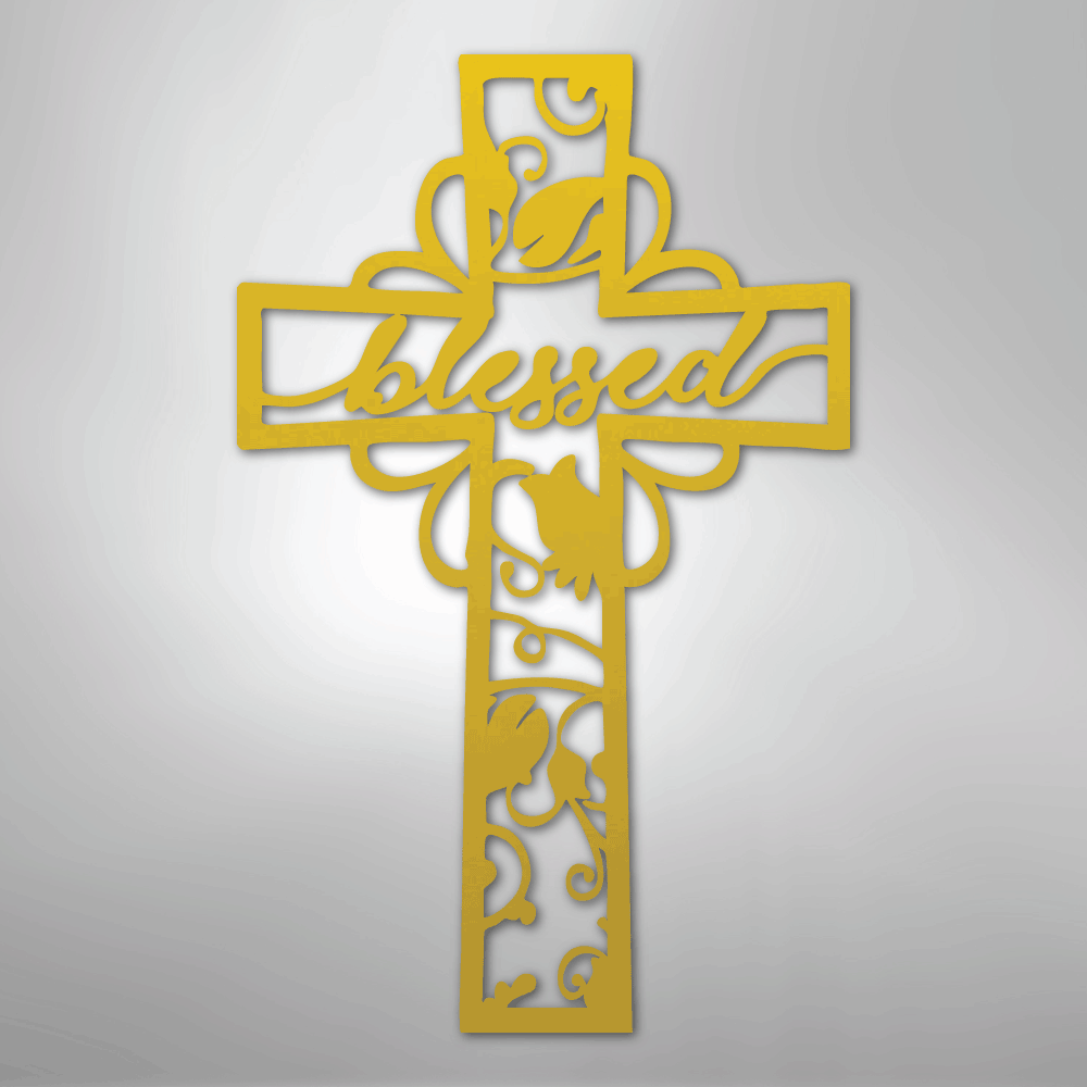 Blessed Cross - Steel Sign