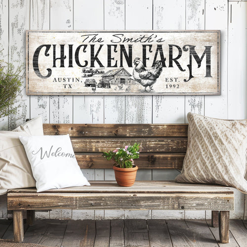 Chicken Farm Farmhouse Sign II