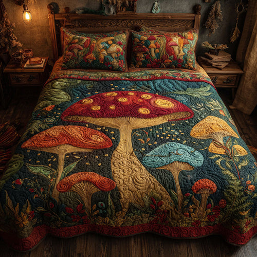 Magic Woodland 3-Piece Quilted Bedding Set - Single (59" x 70")
