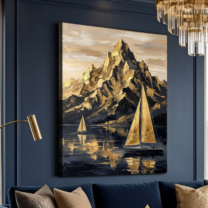 Majestic Golden Peaks