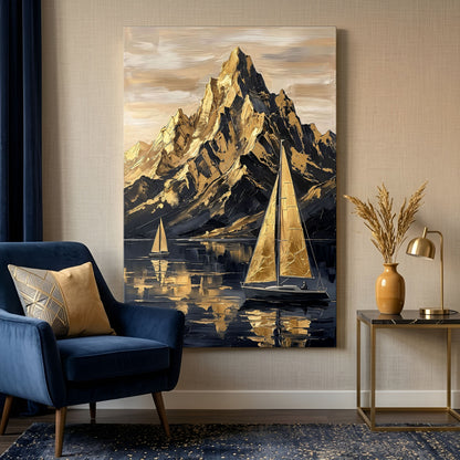 Majestic Golden Peaks