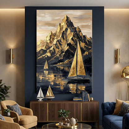 Majestic Golden Peaks