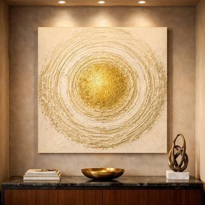 Cream and Gold Mandala