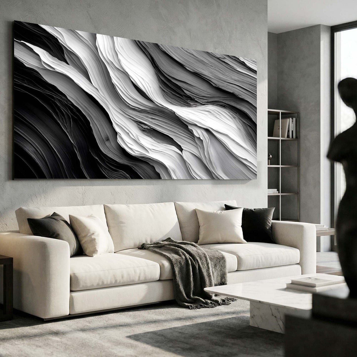 Minimalist Marble Flow