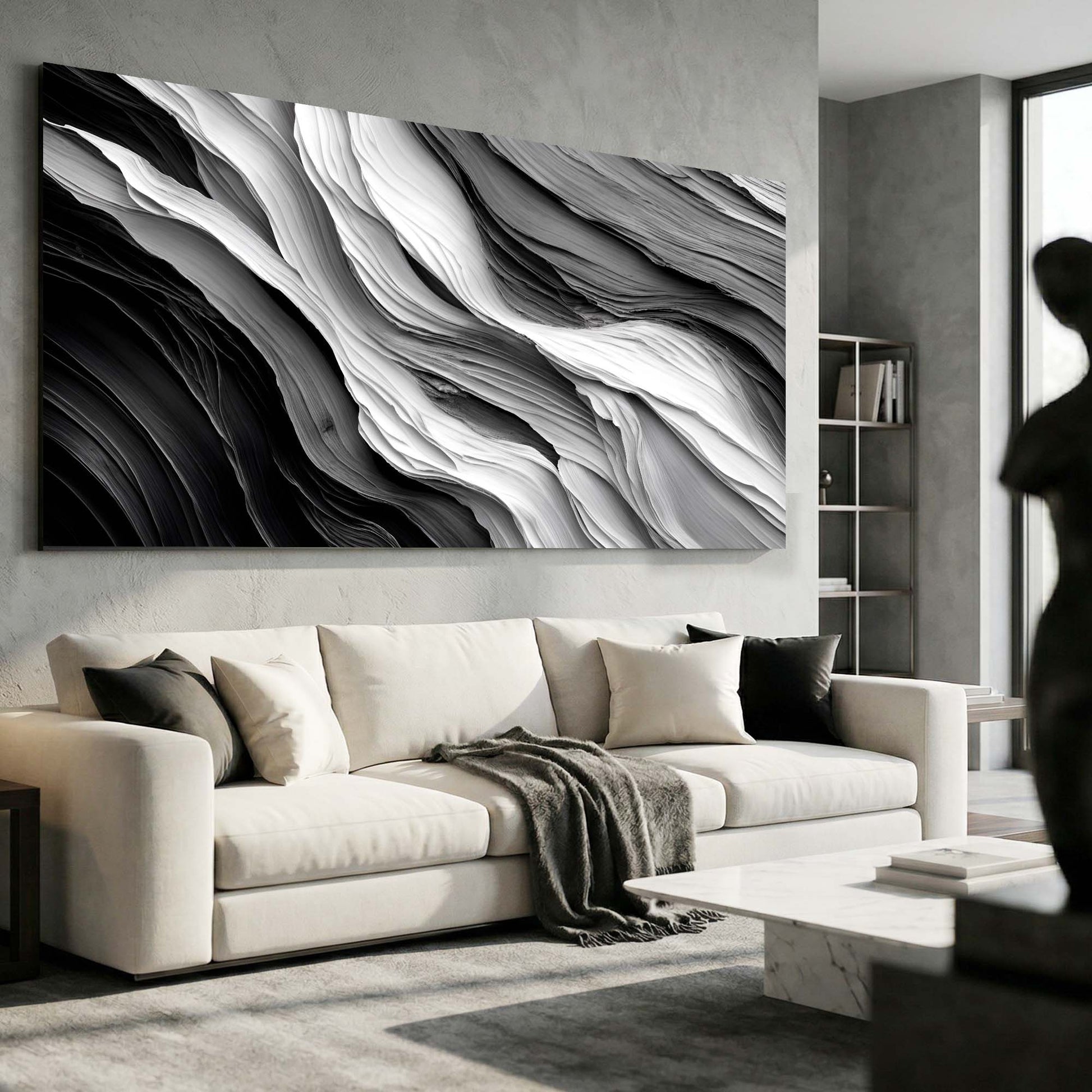 Minimalist Marble Flow