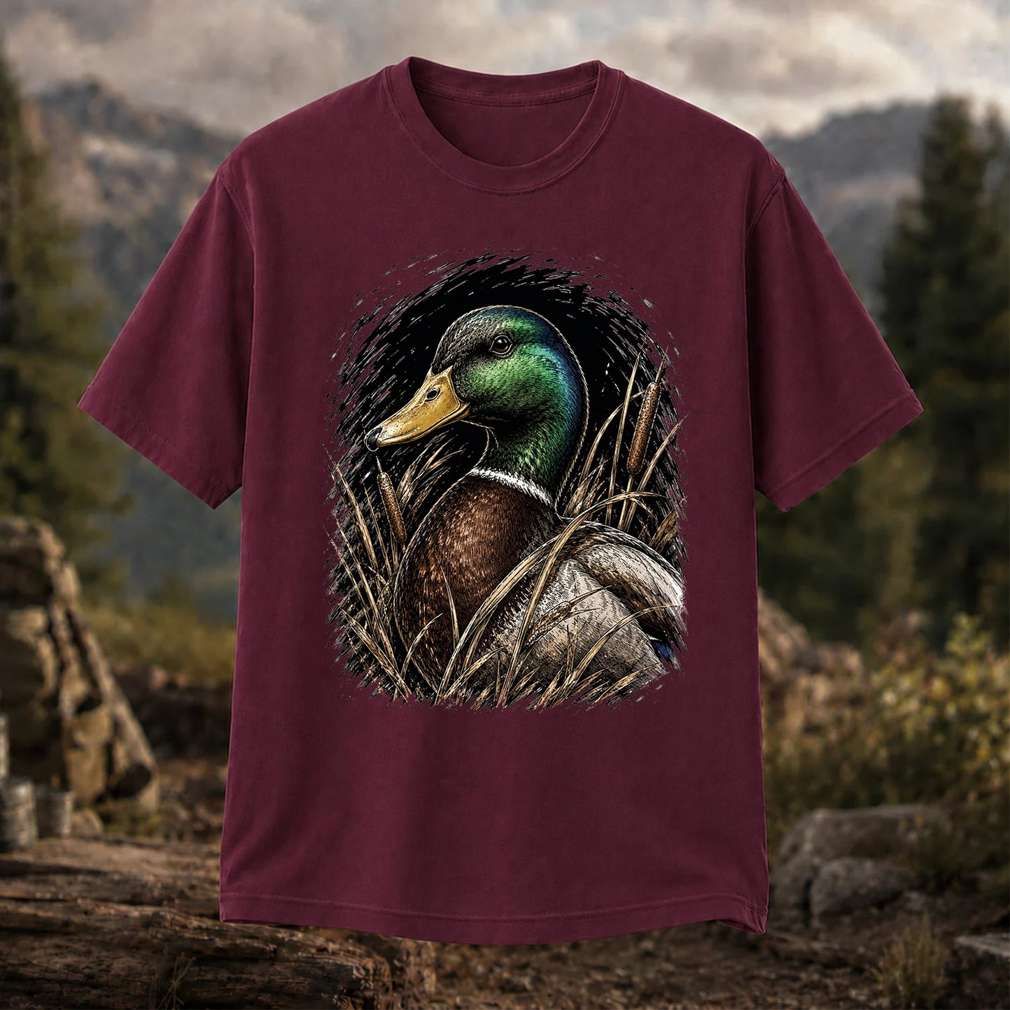 Mallard Duck T-Shirt, Vintage Waterfowl Hunting Tee