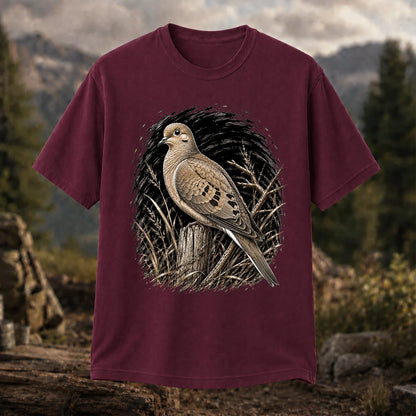 Mourning Dove T-Shirt, Vintage Birdwatcher Nature Tee
