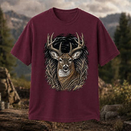 Whitetail Buck T-Shirt, Vintage Deer Hunting Tee