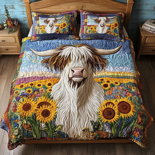 Meadow Wanderer 3-Piece Quilted Bedding Set - Single (59" x 70")