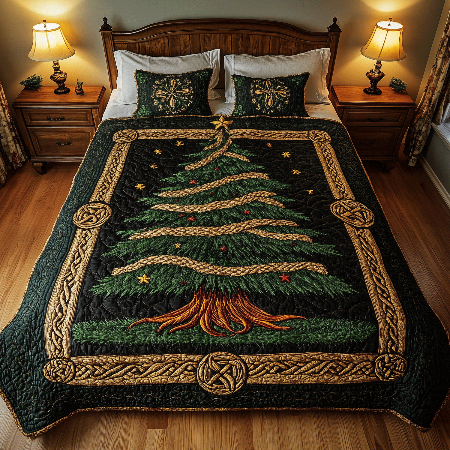 Merry Pine 3-Piece Quilted Bedding Set - Single (59" x 70")